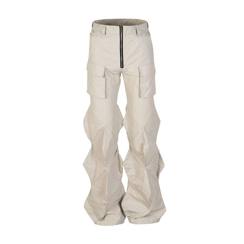 Diamond Flared Trousers - Keystreetwear