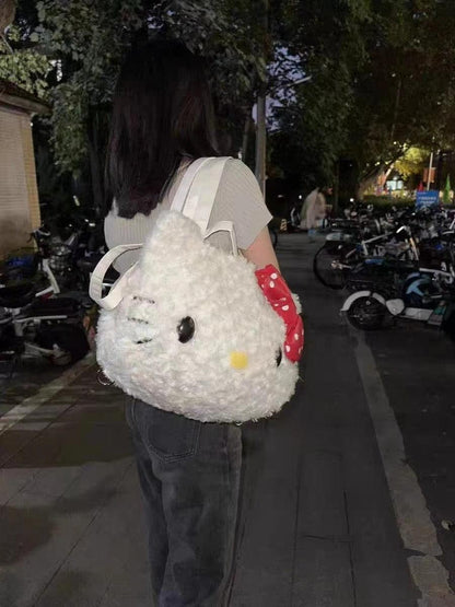 Hello Kitty Plush Backpack - Keystreetwear