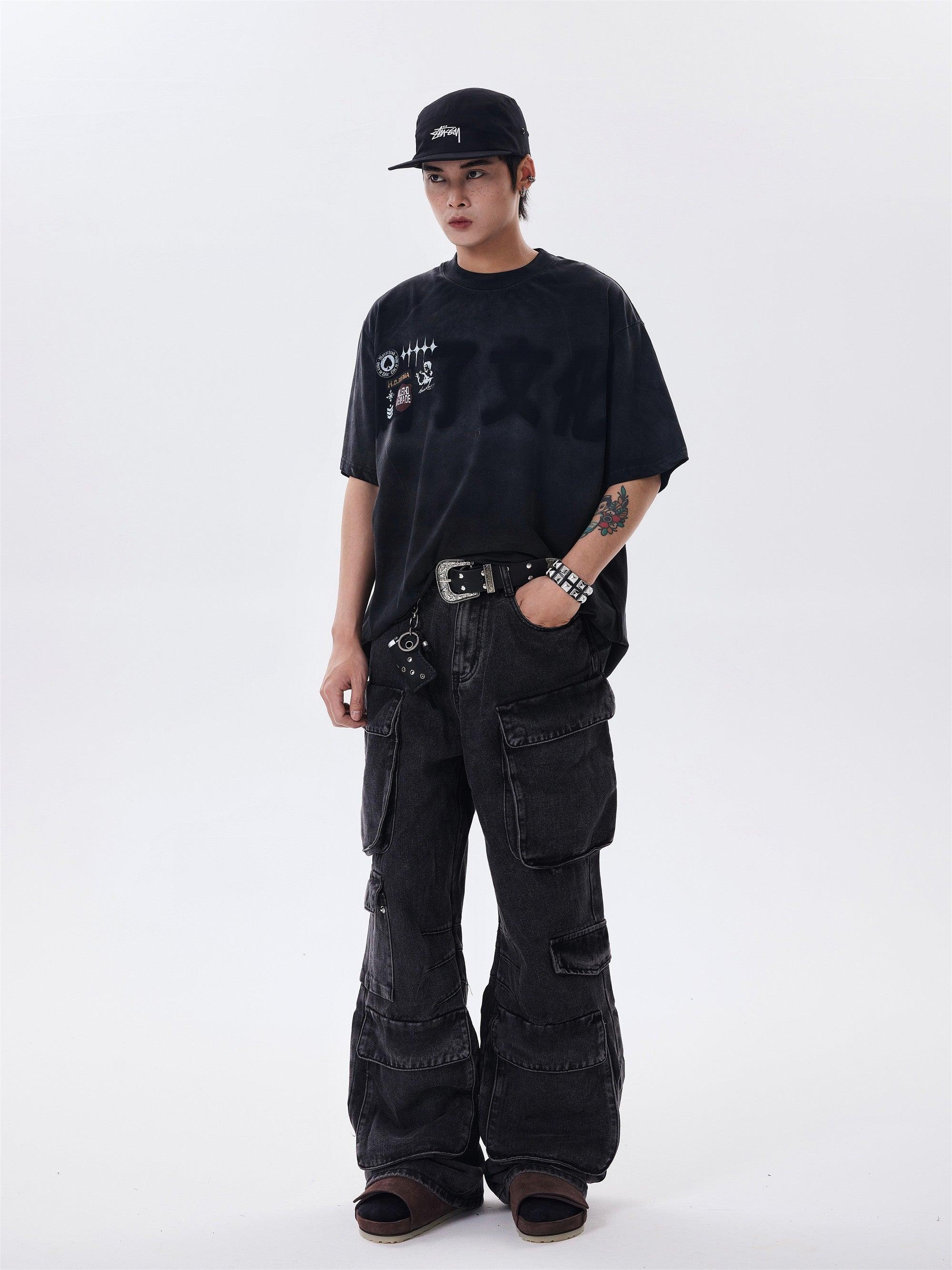 Btsg Heavy Fermentation Distressed Jeans - Keystreetwear