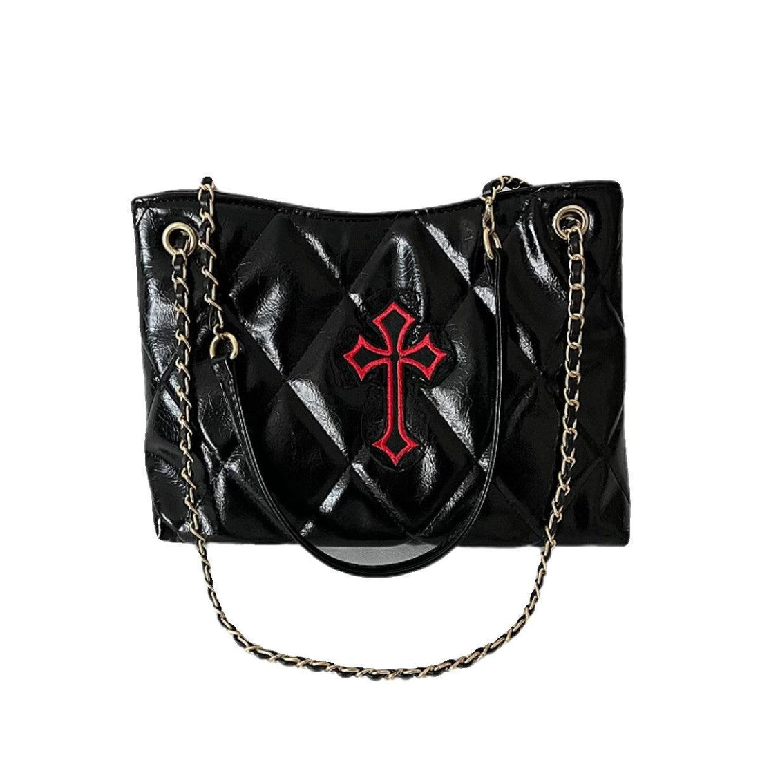 Cross Wax Leather Shoulder Bag - Keystreetwear