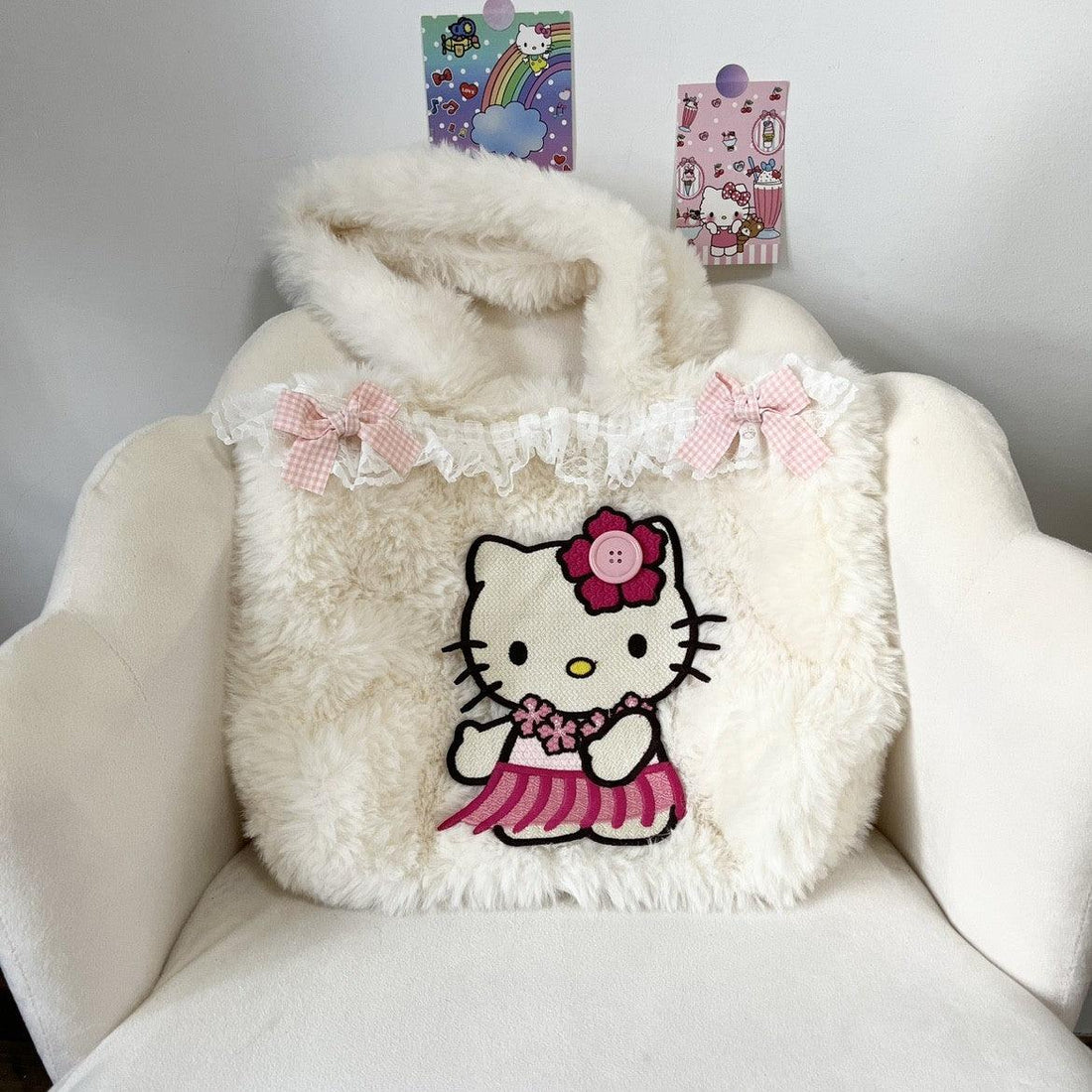 Hello Kitty Plush Tote Bag - Keystreetwear