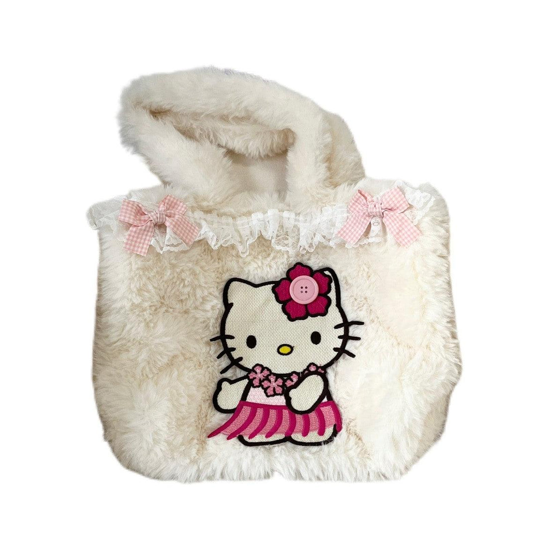 Hello Kitty Plush Tote Bag - Keystreetwear