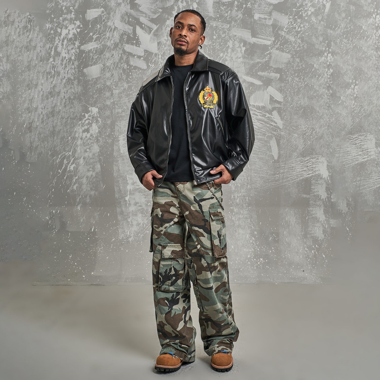 Camouflage Flared Pants - Keystreetwear