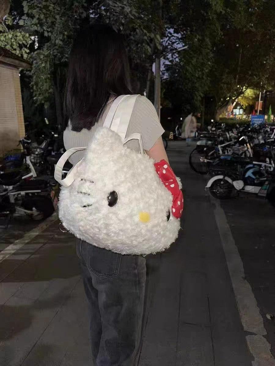 Hello Kitty Plush Backpack - Keystreetwear