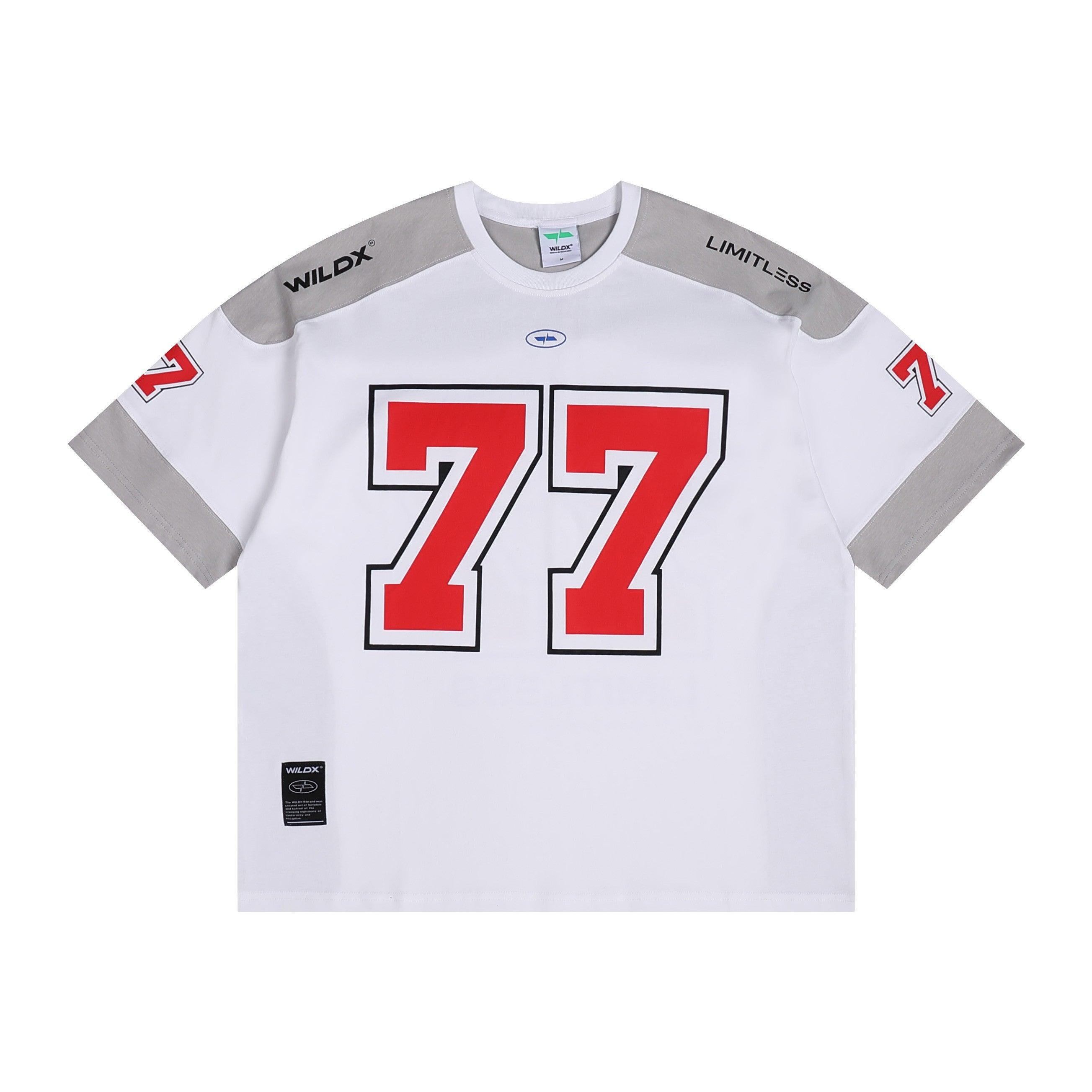 WildX 77 Hockey Jersey Shirt Space White- Keystreetwear