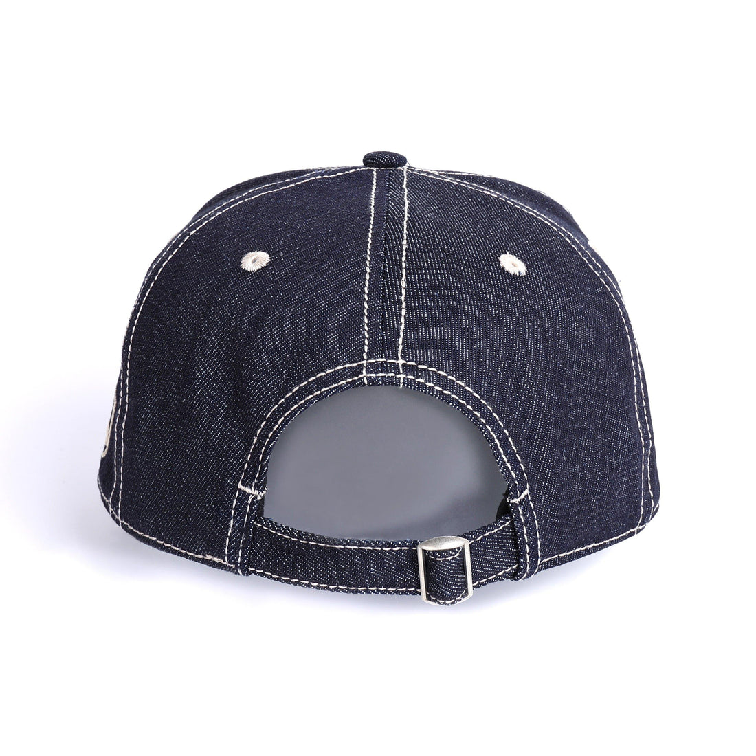 Embroidered Six Panel Denim Cap - Keystreetwear