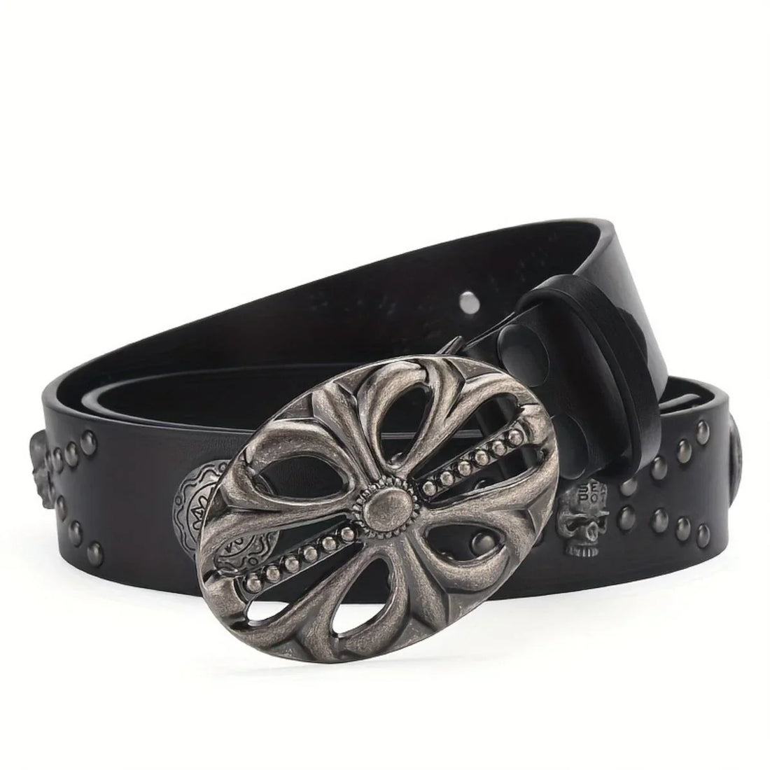 Alchemy Studded Belt with Bronze Buckle - Key Streetwear