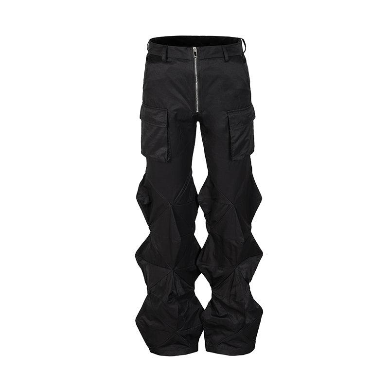 Diamond Flared Trousers - Keystreetwear