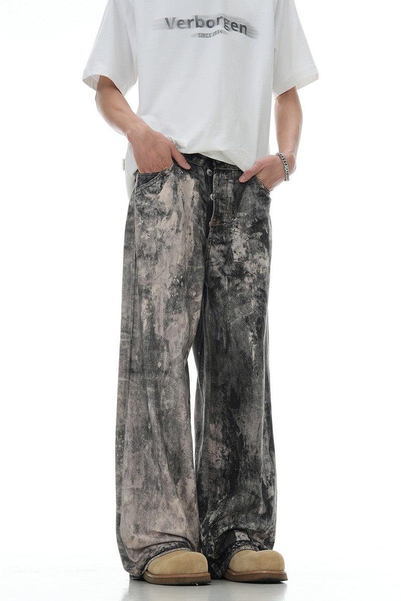 Low Waist Camo Jeans - Keystreetwear