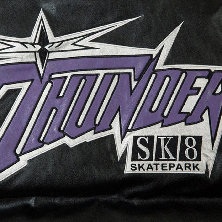 SK8 Thunder Skatepark Puffer Jacket - Keystreetwear  